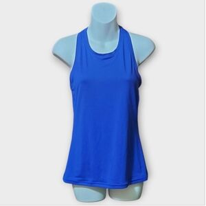 NWT Xersion Women's Fitted Athens Blue Stretch Quick-dri Tank Top ~sz S